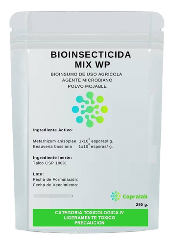 Insecticida Organico Mix Wp 250 - g a $152