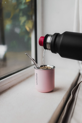 Imagen 7 de 10 de Un Re Mate De Acero - Rosa + Bombilla
