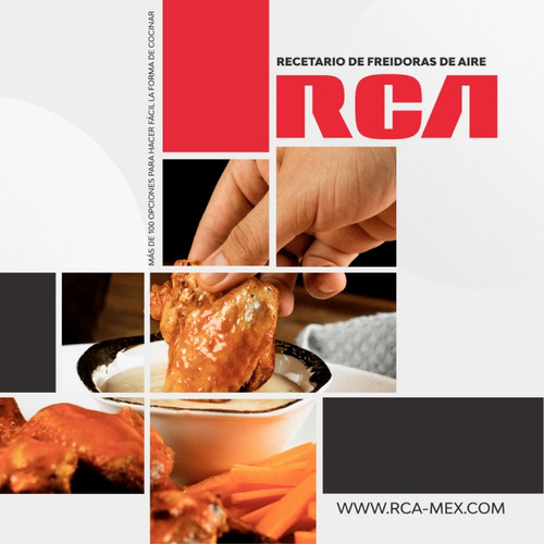 Rca Recetario Físico Para Freidoras De Aire Rc-rfa