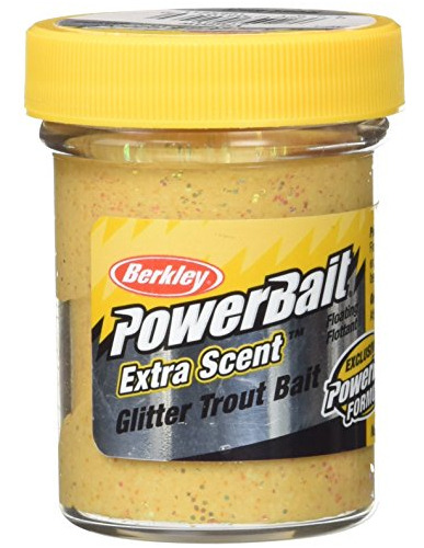 Berkley Powerbait Glitter Cebo De Trucha, Amarillo, V1lru