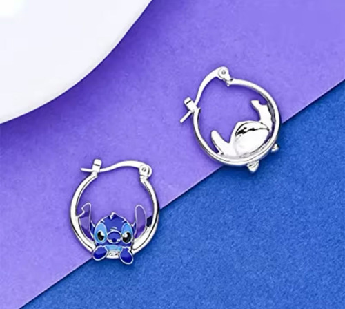 Par De Aros De Lilo Y Stitch Para Niñas Lindo Regalo S/caja