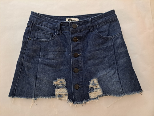 Falda De Jeans Niñas Adolescentes Talla Xs/s