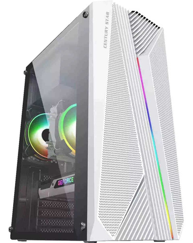 Case Gamer Century Star,argb Strip, Mod:cas-0005, Blanco Jwk