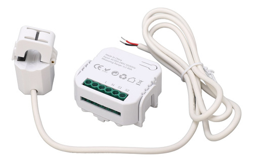 Monitor De Energía Wifi Blanco Y Blanco Monofásico Inteligen