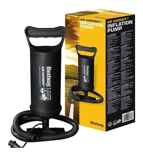 Combo Colchon Inflable 2p C/ Inflador + Almohada + Linterna