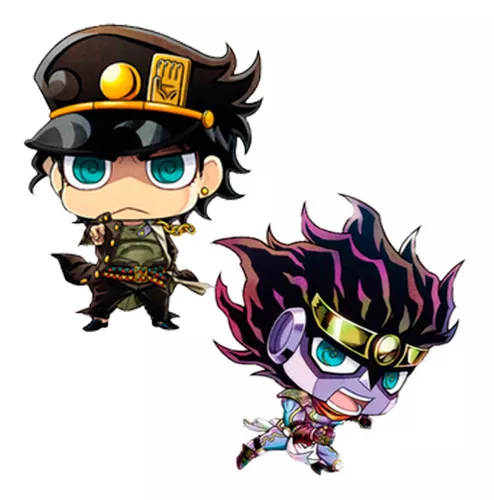 2x Chaveiro Jotaro Kujo Star Platinum Jojo Em Resina Bizarre