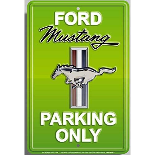 Señal De  Solo Estacionamiento Ford Mustang  (aluminio...