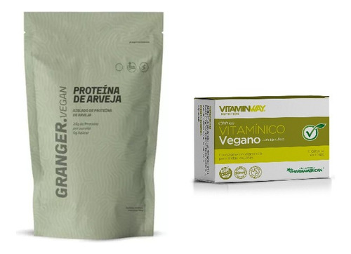 Proteina De Arveja Vegana + Multivitaminico Vegano Capsulas