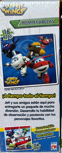 Juego De Mesa Rompecabezas Super Wings 16 Piezas Jett
