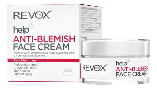 Revox Help Anti-blemish · Crema Anti- Manchas Tipo de piel Todo tipo de piel