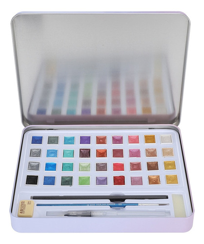 Set De Pintura De Acuarela Pearl Suit De 36 Colores En Caja