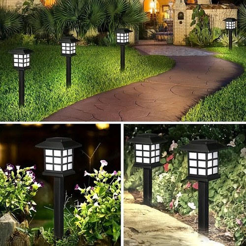 Fweaad Lámpara De Patio Exterior Con Forma De Casa Pequeña
