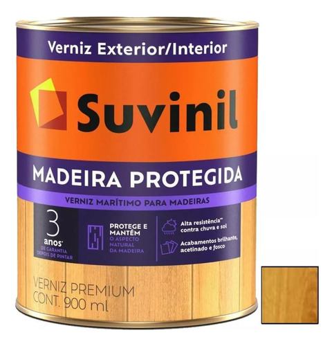 Barniz 900ml Suvinil Marino Madera Protegida Linea Premium