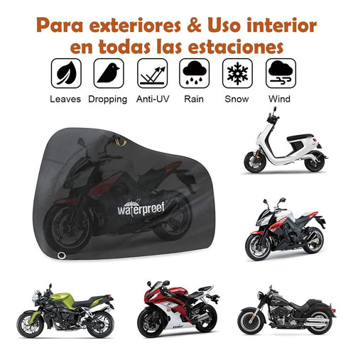 Cubierta Protector Para Motocicleta Protección Contra Lluvia