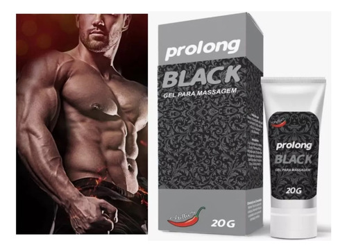 Gel Para Corpo Chillies Prolong Black En Caixa 20g Neutra