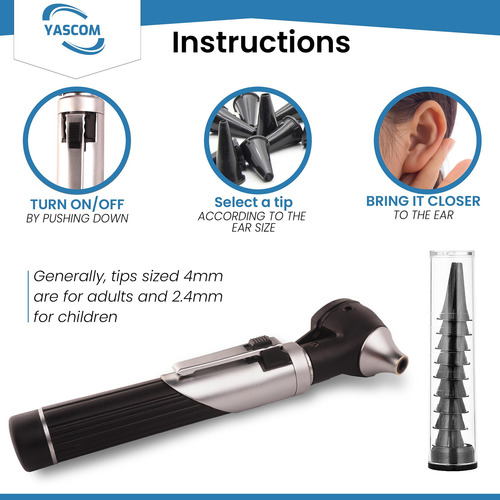 Otoscopio Yascom Otoscopio De Diagnóstico Profesional Para