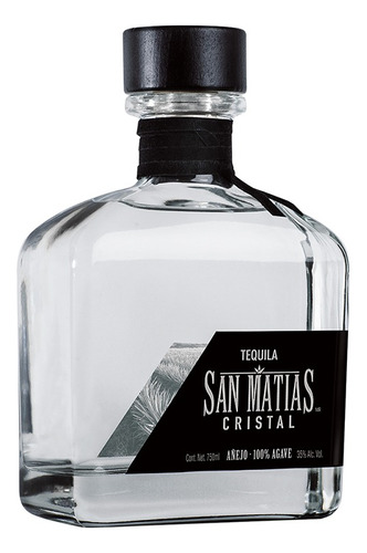 Tequila Cristalino Añejo 100% San Matias 750ml