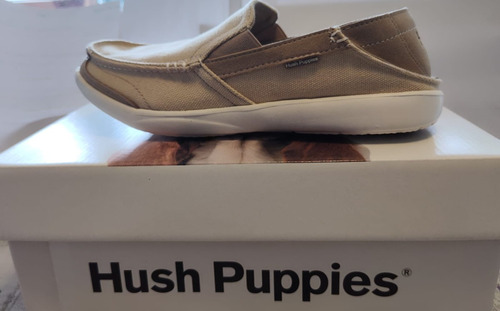 Mocasin Urbano Hush Puppies Trippin Taupe Hombre  Nuevos