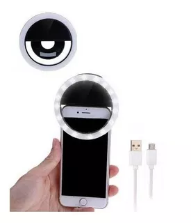 Ring Light Clipe Luz Selfie Flash Celular iPhone Notebook