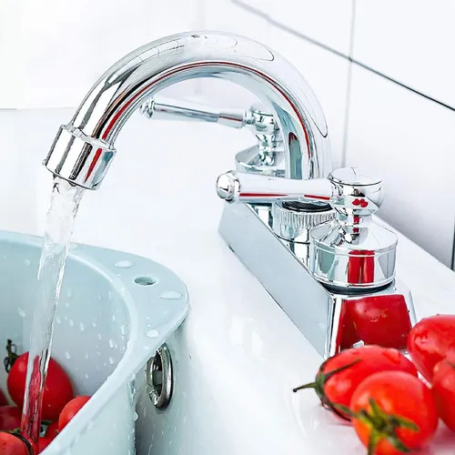 Llave Mezcladora Para Lavabo Sf-42001 Solvex Basic Plateado Cromado