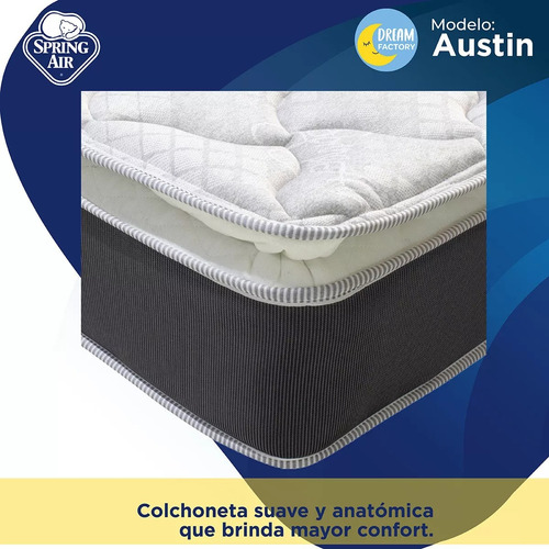 Imagen 9 de 9 de Spring Air Colchón King Size Con Suave Espuma Comfort