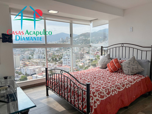 Cad Sol Y Mar B 1002. Departamento En Piso Alto Con Terraza, Vista A La Ciudad Y Excelente Ventilación
