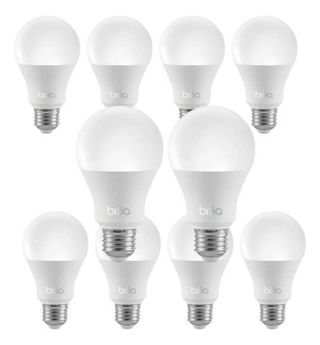 Kit 10 Lampadas Led Bulbo 15w 3000k 1311 Lumens 127/220V