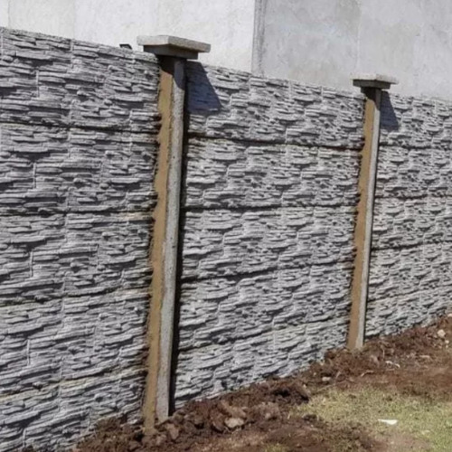 Cerco Perimetral Hormigón Premoldeado- Piedra Serrana Grande