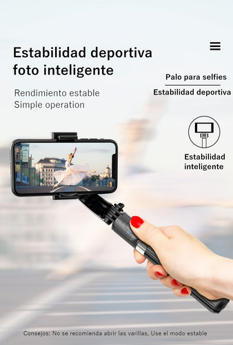 Estabilizador Celular L08 Selfie Stick, Tripode/mando