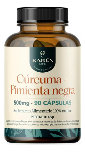 Curcuma + Pimienta Premium 90 Tabletas