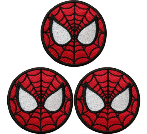 3 Parches Bordados Hombre Araña Mascara (spiderman Avengers)