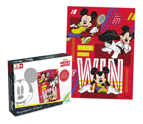 Juego Puzzle Mickey 100 Piezas Mayores De 6 Años Oficial