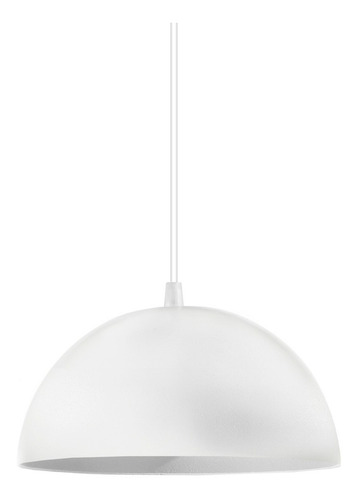 Lampara Colgante Moderno 1 Luz Apto Led E27 Living Comedor Estructura Blanco