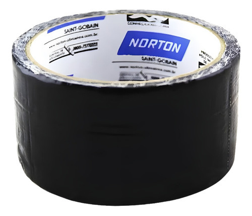 Fita Silver Tape Norton Preta 48mm X 5m Cor Preto