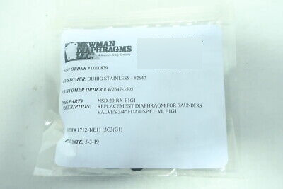 Newman Nsd-20-rx-e1g1 3/4in Replacement Valve Diaphragm Nnr
