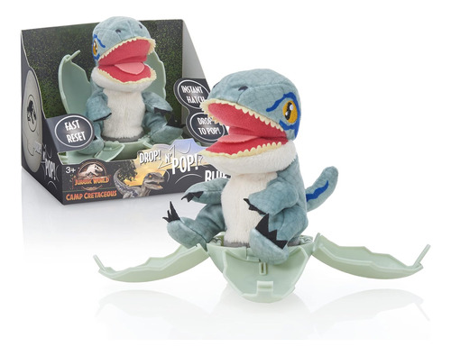 ¡guau! Pods Stuff Jurassic World Drop N Pop Dino - Velocirap