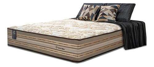 Colchão Casal Pocket 138x188x33 Cama Inbox Duo Linem Bege