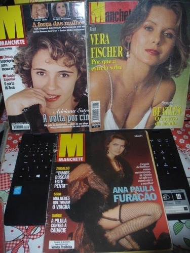 Lote 3 Revistas Manchete Vera Fischer / Arosio / Esteves