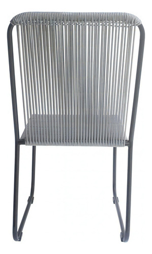 Silla De Comedor Drew - Gris Këssa Cdmx Color De La Estructura De La Silla Negro Diseño De La Tela Liso