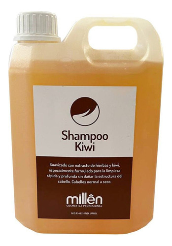  Shampoo Profesional De Kiwi 2,5 Litros Limpieza Profunda