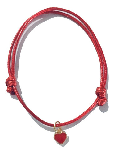 105 Pulseras De Corazon Hilo Rojo (51d1)