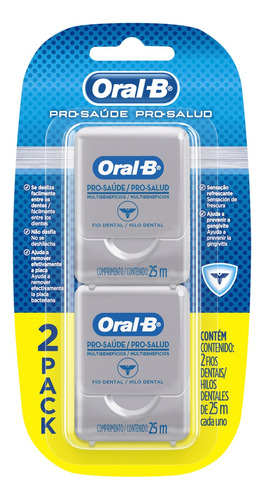 Fio Dental Oral-b Pro Saúde 25m Leve 2 Pague 1