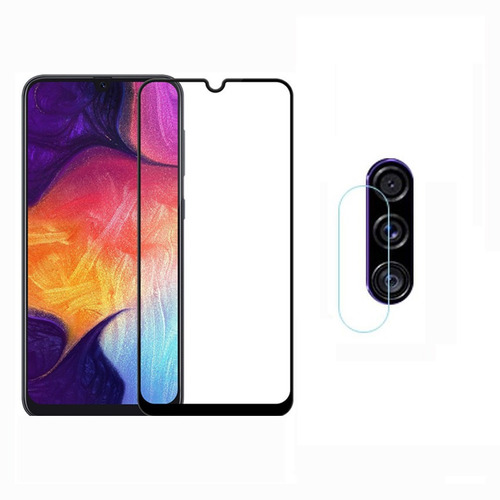 Vidrio Templado Completo + Camara Samsung Galaxy A50s / A50 