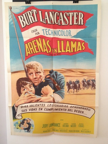 Afiche De Cine Original - Arenas En Llamas