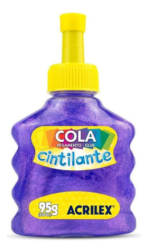 Cola Cintilante Lilás 95g - Acrilex