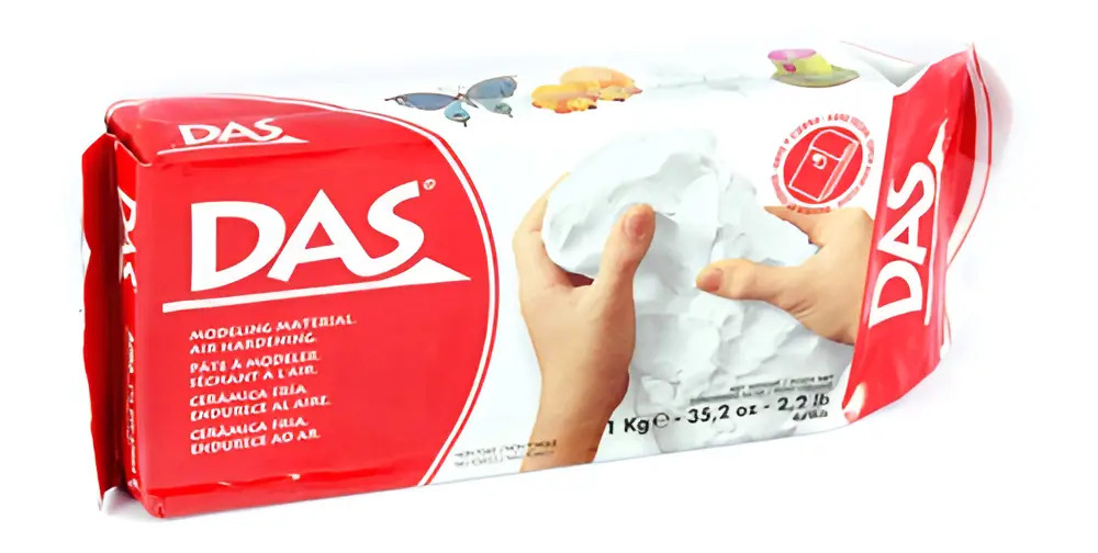 Pasta Masa Das DIX00316 Blanca P Modelar Cerámica Fría Sin Horno 1kg