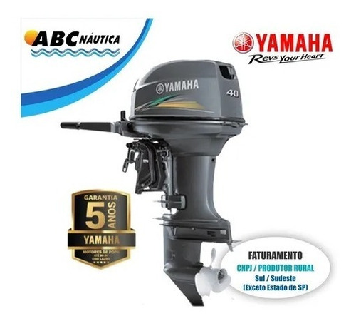 Motor De Popa Yamaha 40hp Leia Anúncio