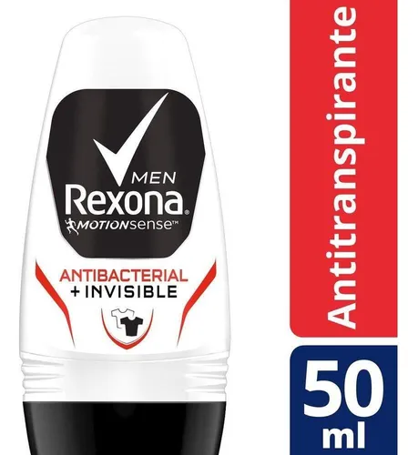 Desodorante Rexona Roll On Antibacterial + Invisible 50ml