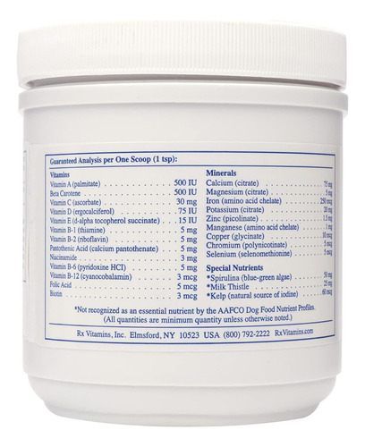 Esenciales Para Perros Rx Vitamins 226.80 G