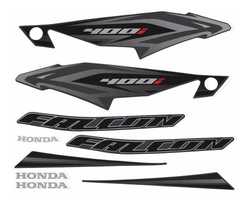 Kit Adesivos Honda Nx4 Falcon 400i 2013 2014 Preta